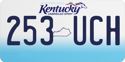 KY license plate 253UCH