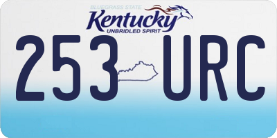 KY license plate 253URC
