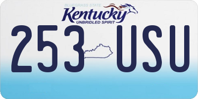 KY license plate 253USU