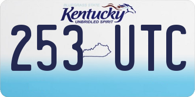 KY license plate 253UTC