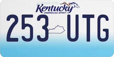 KY license plate 253UTG
