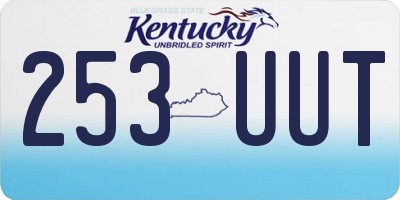 KY license plate 253UUT