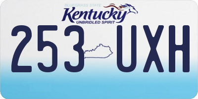 KY license plate 253UXH