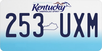 KY license plate 253UXM