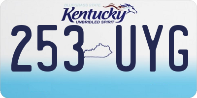 KY license plate 253UYG