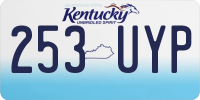 KY license plate 253UYP