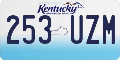 KY license plate 253UZM