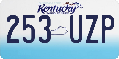 KY license plate 253UZP