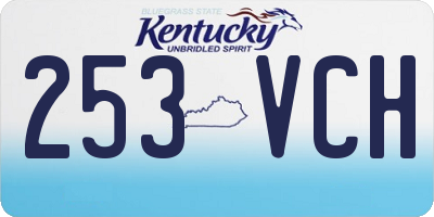 KY license plate 253VCH