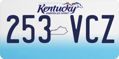 KY license plate 253VCZ