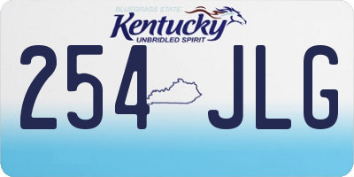 KY license plate 254JLG