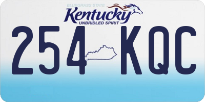KY license plate 254KQC