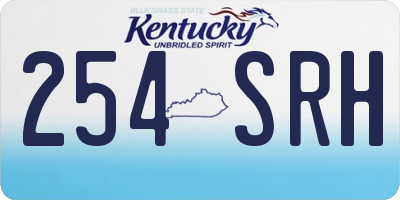 KY license plate 254SRH