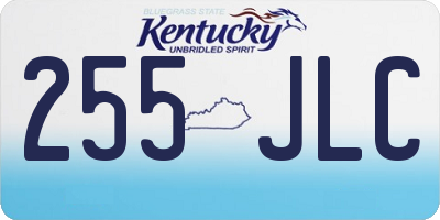 KY license plate 255JLC