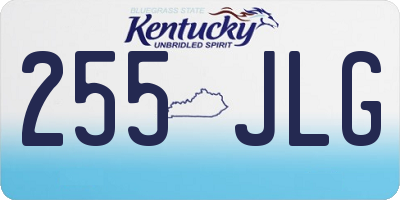 KY license plate 255JLG