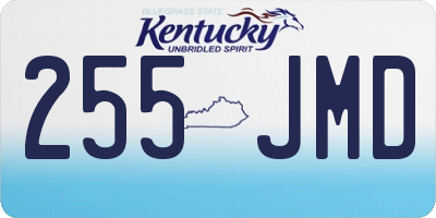 KY license plate 255JMD