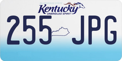 KY license plate 255JPG