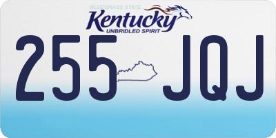 KY license plate 255JQJ