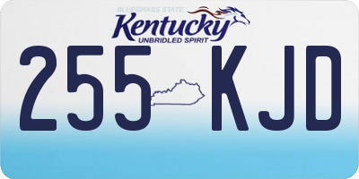 KY license plate 255KJD