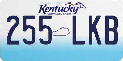 KY license plate 255LKB