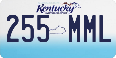 KY license plate 255MML