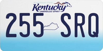 KY license plate 255SRQ