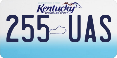 KY license plate 255UAS