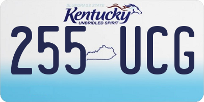 KY license plate 255UCG
