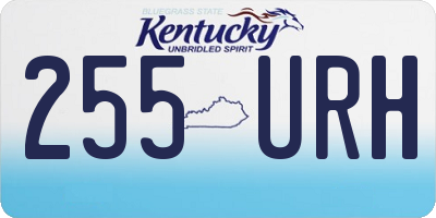 KY license plate 255URH