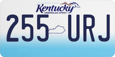 KY license plate 255URJ