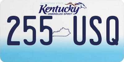 KY license plate 255USQ