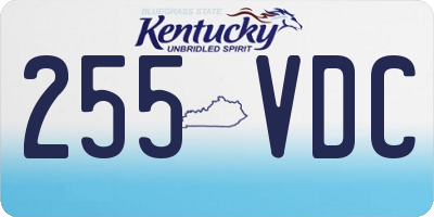 KY license plate 255VDC