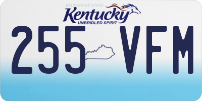 KY license plate 255VFM