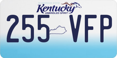 KY license plate 255VFP