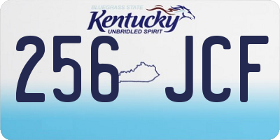 KY license plate 256JCF