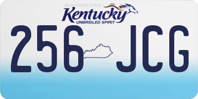 KY license plate 256JCG