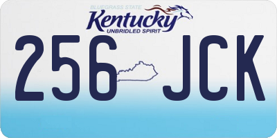 KY license plate 256JCK