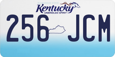 KY license plate 256JCM