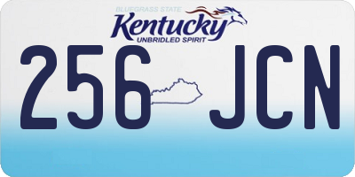 KY license plate 256JCN