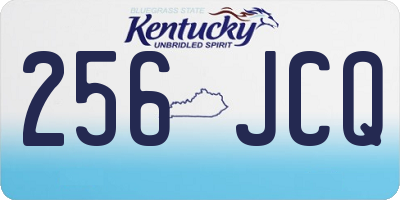 KY license plate 256JCQ
