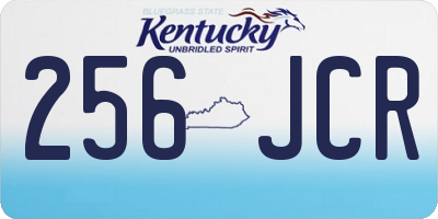 KY license plate 256JCR