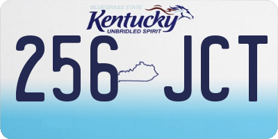 KY license plate 256JCT