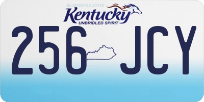 KY license plate 256JCY