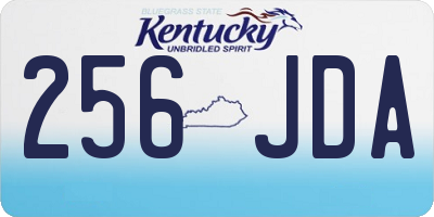 KY license plate 256JDA