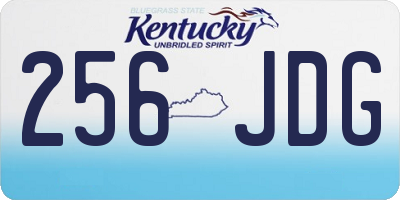 KY license plate 256JDG