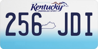 KY license plate 256JDI