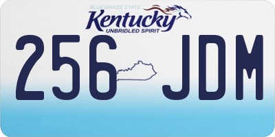 KY license plate 256JDM