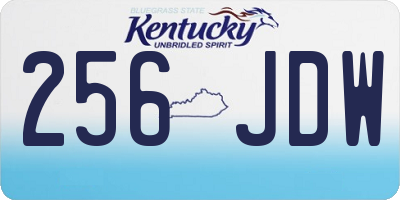 KY license plate 256JDW