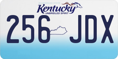 KY license plate 256JDX