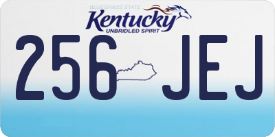 KY license plate 256JEJ